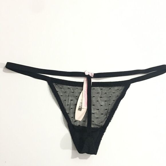 Victoria's Secret RARE Hard to find Sheer Mesh Thong Panty One Size fits all - Picture 3 of 8